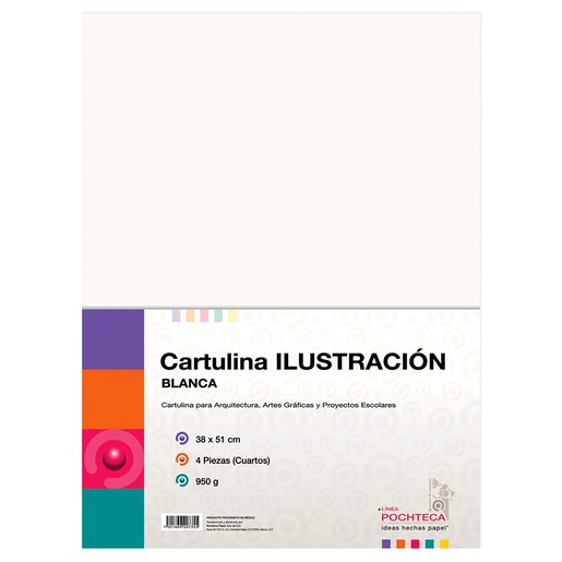 CARTULINA ILUSTRACION 38X51 PQ 4PZ