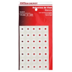 REFUERZO CARPETA BLANCO 1.5 CM 6 HOJAS 210 UNIDADES REFUERZO CARPETA BLANCO 1.5 CM 6 HOJAS 210 UNIDADES