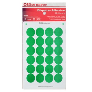 ETIQUETAS CIRCULARES VERDES ETIQUETAS CIRCULARES VERDES