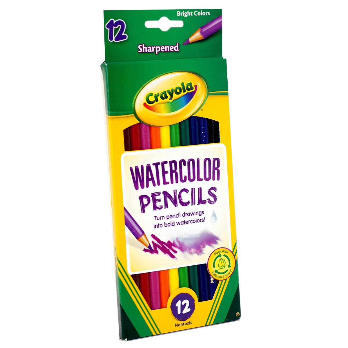 Starplast 12 LÁPICES DE COLORES ACUARELABLES Set de 12 lápices de colores  acuarelables, para dibujo artístico, para colorear. Uso escolar y  artístico. : : Oficina y papelería