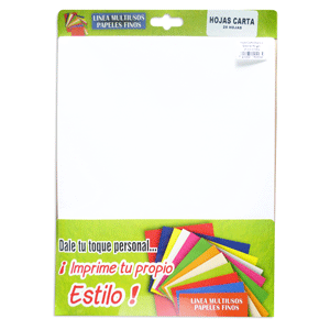 HOJA CARTA BLANCO GLACIAR 90G P/25 T/C