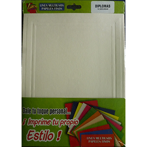 DIPLOMAS BLANCO HUESO 176G P/10 T/C DIPLOMAS BLANCO HUESO 176G P/10 T/C