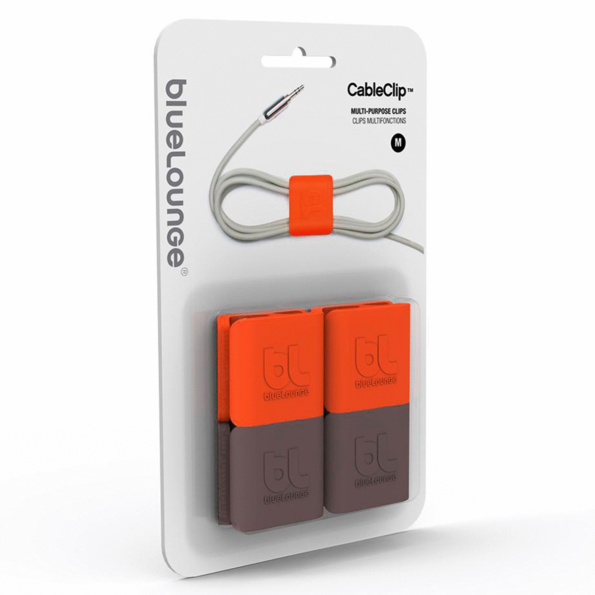 ORGANIZADOR CABLES CLIP MEDIANO 2PK