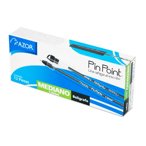 BOLIGRAFO AZOR PIN POINT NEGRO 12U BOLIGRAFO AZOR PIN POINT NEGRO 12U