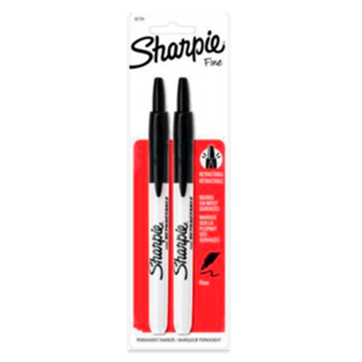 SHARPIE RT FINE NEGRO B/2