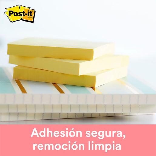 NOTAS ADHESIVAS POST IT AMARILLO 3X3 100H 1U
