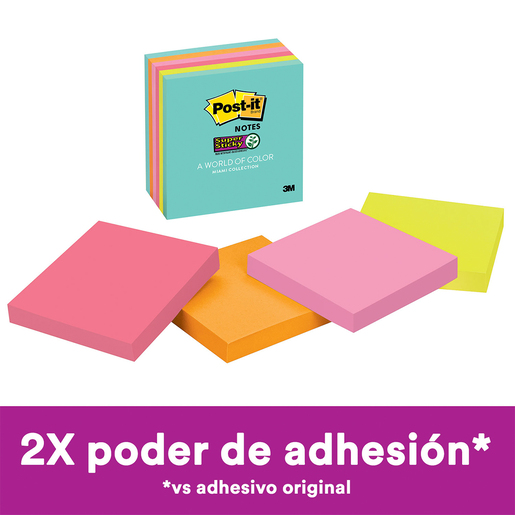 NOTAS ADHESIVAS POST-IT 3X3P 5U (MIAMI)