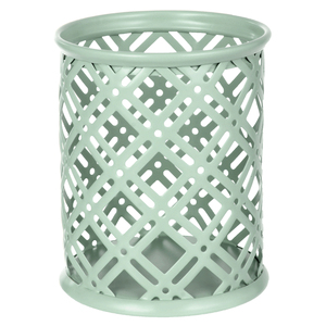 PORTA LÁPICES REDONDO DISEÑO ROMBOS MENTA MESH PORTA LÁPICES REDONDO DISEÑO ROMBOS MENTA MESH
