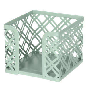 PORTA NOTAS ADHESIVAS DISEÑO ROMBOS MENTA MESH PORTA NOTAS ADHESIVAS DISEÑO ROMBOS MENTA MESH