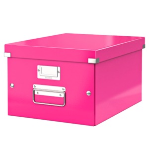 CAJA PLEGABLE MEDIANA LEITZ WOW ROSADO CAJA PLEGABLE MEDIANA LEITZ WOW ROSADO