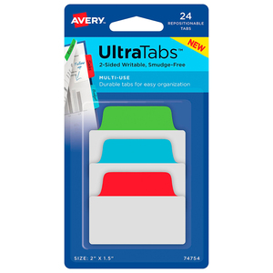 MINI ULTRA TABS COLORES PRIMARIOS 5.1 X 3.8 CM PAQ 24 MINI ULTRA TABS COLORES PRIMARIOS 5.1 X 3.8 CM PAQ 24