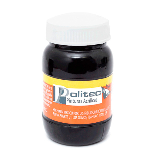 PINTURA ACRILICA NEGRO INTENSO POLITEC N302 100ML PZ