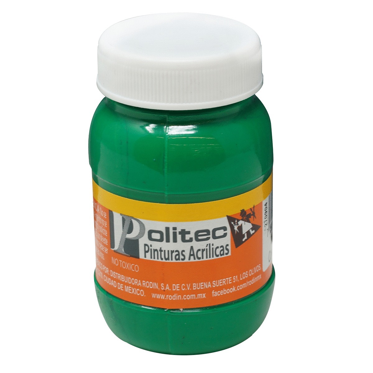 PINTURA ACRILICA VERDE CLARO POLITEC N312 100ML PZ