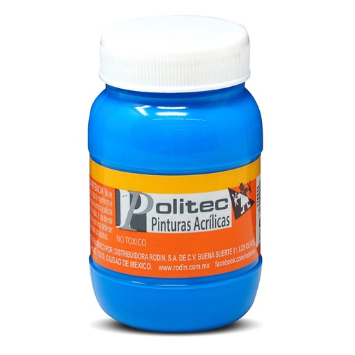 PINTURA ACRILICA AZUL CELESTE POLITEC N313 100ML PZ