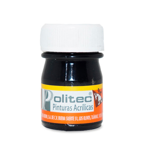 PINTURA ACRILICA NEGRO INTENSO POLITEC N302 20ML PZ PINTURA ACRILICA NEGRO INTENSO POLITEC N302 20ML PZ