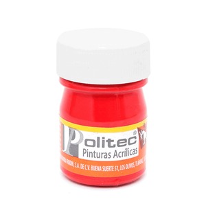 PINTURA ACRILICA ROJO TOLUIDINO POLITEC N309 20ML PZ PINTURA ACRILICA ROJO TOLUIDINO POLITEC N309 20ML PZ
