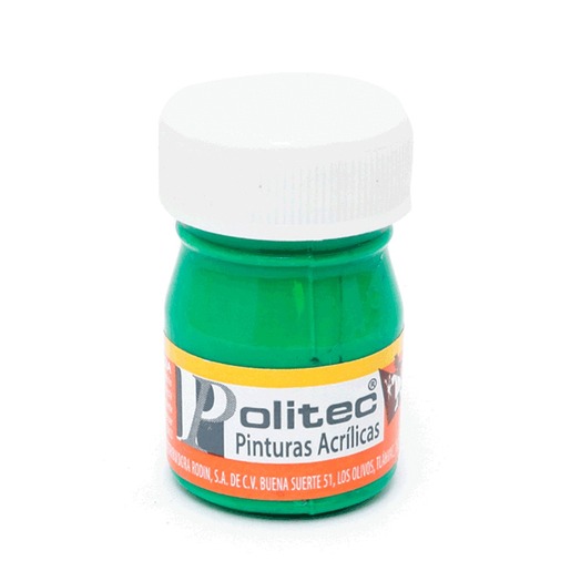 PINTURA ACRILICA VERDE CLARO POLITEC N312 20ML PZ