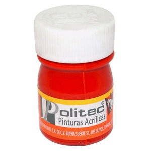 PINTURA ACRILICA ROJO POLITEC N314 20ML PZ