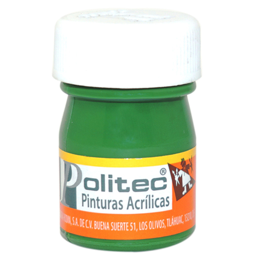 PINTURA ACRILICA VERDE ORO POLITEC 20ML PZ