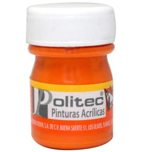 PINTURA ACRILICA NARANJA POLITEC 20ML PZ