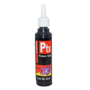 PINTURA TEXTIL PTX NEGRO 625 PZ PINTURA TEXTIL PTX NEGRO 625 PZ