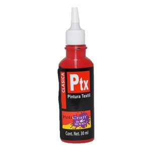 PINTURA TEXTIL PTX  ROJO 608 PZ PINTURA TEXTIL PTX  ROJO 608 PZ