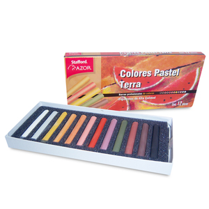 PASTELES DE 12PZ COLORES TERRA