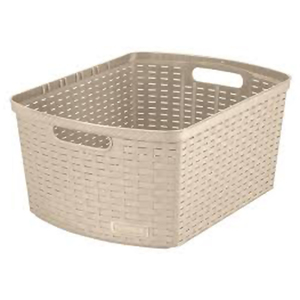 CANASTA ORGANIZADORA SHIA (DE PLASTICO,ALTA,BEIGE) CANASTA ORGANIZADORA SHIA (DE PLASTICO,ALTA,BEIGE)