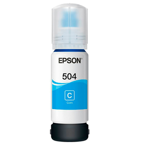 BOTELLA DE TINTA EPSON T504 (CIAN)