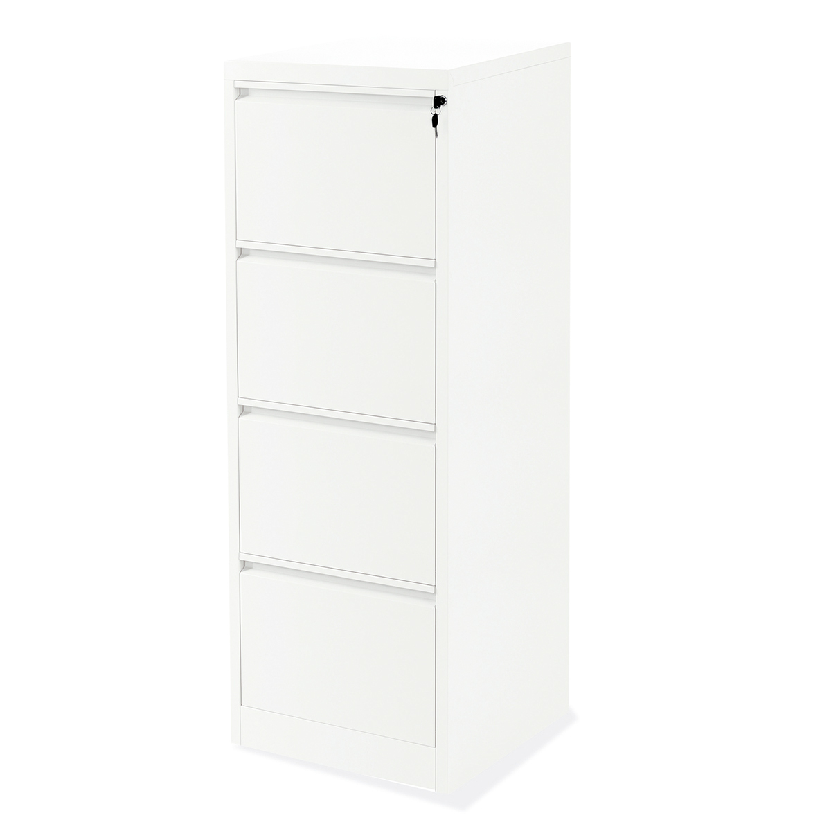 ARCHIVERO VERTICAL 4 GAVETAS OFICIO BLANCO MOBELT