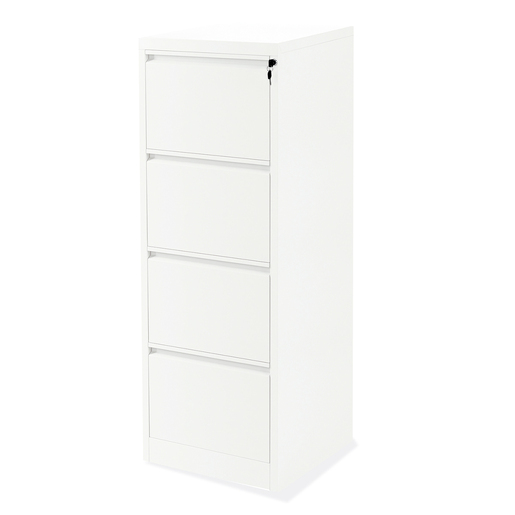 ARCHIVERO VERTICAL 4 GAVETAS OFICIO BLANCO MOBELT