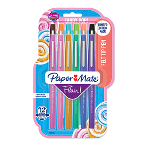 BOLIGRAFOS PAPER MATE FLAIR CANDY PUNTA MEDIA 12