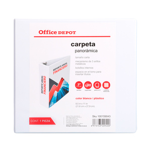 CARPETA, 3 ARILLOS EN  D , TAMANO CARTA, 3.0 PULG CARPETA, 3 ARILLOS EN  D , TAMANO CARTA, 3.0 PULG