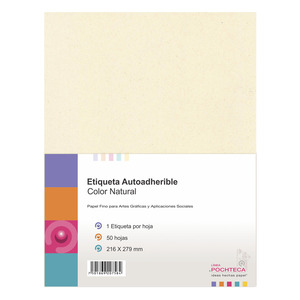 ETQ. AUTOADHERIBLE T/C NATURAL ETQ. AUTOADHERIBLE T/C NATURAL