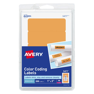 ETIQ RECT 1 X3 NARANJA C/165 ETIQ RECT 1 X3 NARANJA C/165