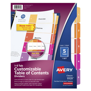 DIVISIONES NUM. P/PORT. AVERY DIVISIONES NUM. P/PORT. AVERY