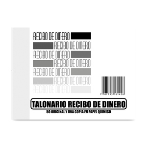 LIBRETA RECIBO DINERO C/50 LIBRETA RECIBO DINERO C/50