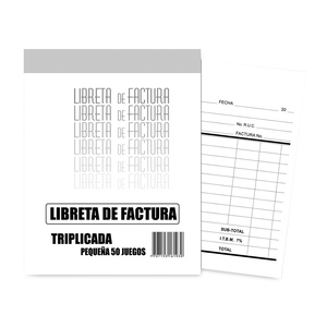 TALONARIO FACTURA TRIPLICADA P TALONARIO FACTURA TRIPLICADA P