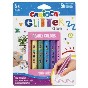 GOMA CARIOCA GLITTER 10.5ML 6U GOMA CARIOCA GLITTER 10.5ML 6U