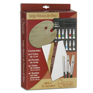 JUEGO BASICO DE PINTURA AL OLEO RODART JUEGO BASICO DE PINTURA AL OLEO RODART