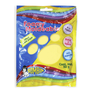 FOAMY MOLDEABLE BOMBIN AMARILLO 1U FOAMY MOLDEABLE BOMBIN AMARILLO 1U