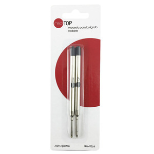 REPUESTO PARA BOLIGRAFO 2U (PTO MED 1.0MM TINTA NEGRA) REPUESTO PARA BOLIGRAFO 2U (PTO MED 1.0MM TINTA NEGRA)