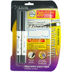 MARCADOR PERM. P/ROPA /2 MARCADOR PERM. P/ROPA /2