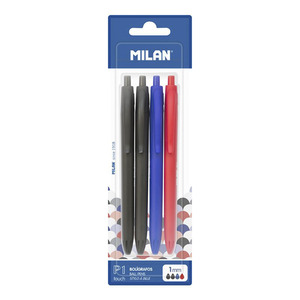 BOLIGRAFO MILAN P1 TOUCH 4U (2 AZULES, 1 NEGRO, 1 ROJO) BOLIGRAFO MILAN P1 TOUCH 4U (2 AZULES, 1 NEGRO, 1 ROJO)