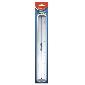 REGLA ALUM 30 CM BLISTER PACK REGLA ALUM 30 CM BLISTER PACK