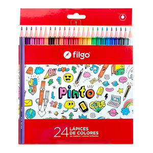 LAPICES DE COLOR FILGO PINTO 24U (RESINA) LAPICES DE COLOR FILGO PINTO 24U (RESINA)