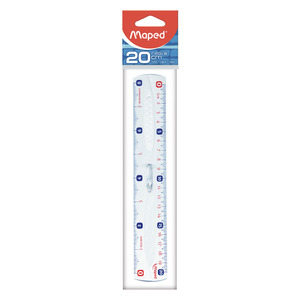 REGLA MAPED 20CM CRISTAL 1U REGLA MAPED 20CM CRISTAL 1U