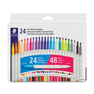 MARCADORES STAEDTLER 2 EN 1 24U (48 COLORES) MARCADORES STAEDTLER 2 EN 1 24U (48 COLORES)