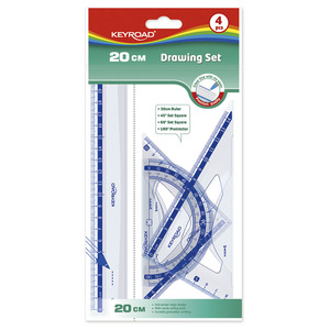 JUEGO GEOMETRICO KEYROAD 20CM 4U JUEGO GEOMETRICO KEYROAD 20CM 4U