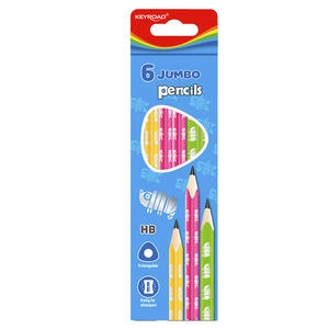 LAPIZ DE GRAFITO KEYROAD TRIANGULAR JUMBO 6U LAPIZ DE GRAFITO KEYROAD TRIANGULAR JUMBO 6U